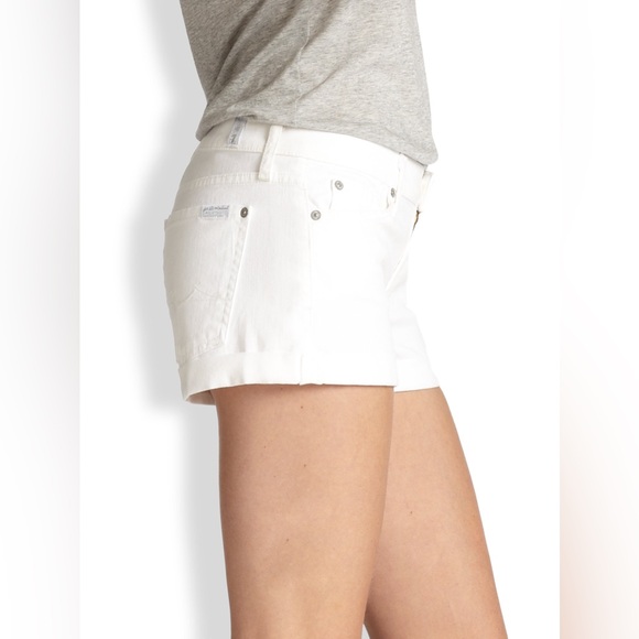 7 for All Mankind | White Denim Shorts | Size 27 - Picture 5 of 12